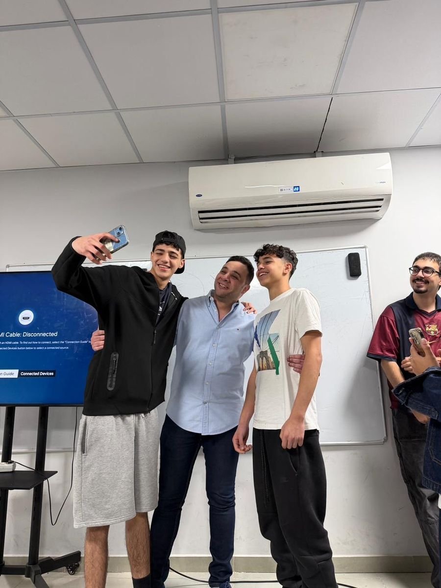Celebrating with students
